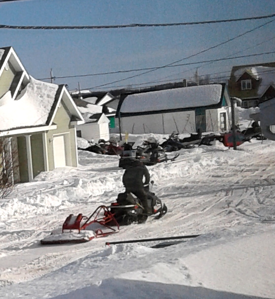 skidoo qui tape la trail
